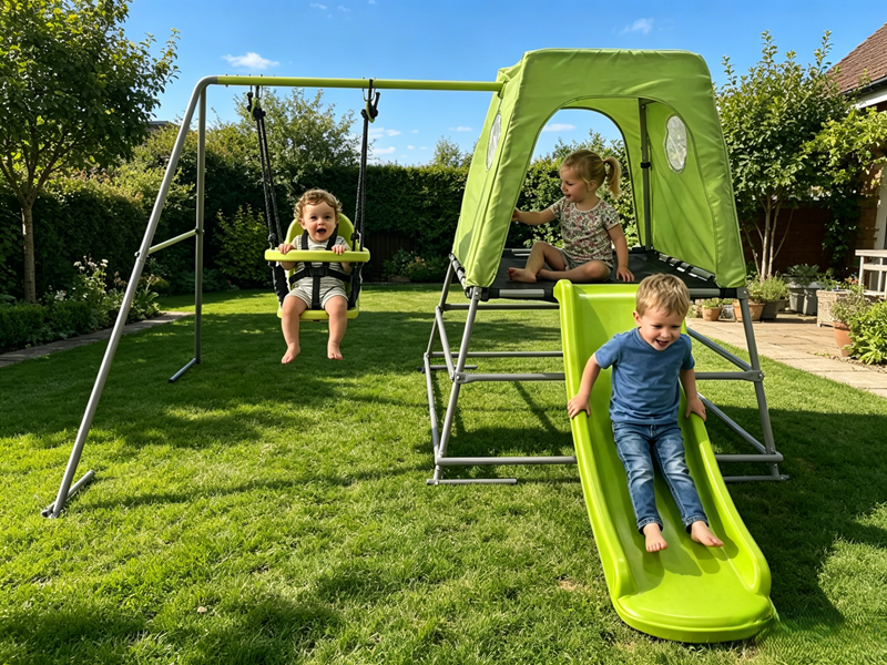 Mini climber with 4ft slide
